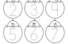 Number Tracing Easter Worksheet (1-10). Teachersmag inside Tracing Easter Worksheets