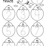 Number Tracing Easter Worksheet (1 10). Teachersmag Intended For Easter Counting Worksheets For Preschoolers