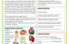 Our Easter Reading For Detail (Dee…: English Esl Worksheets Pdf &amp; Doc with Easter Reading Worksheets