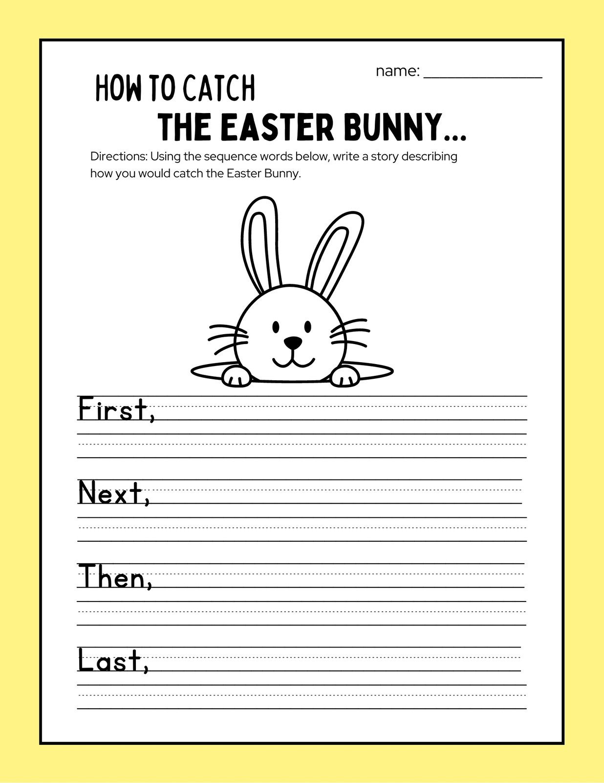 Page 3 - Free Custom Printable Easter Worksheet Templates | Canva for Easter Bunny Worksheets Printables