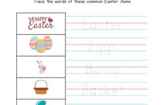 Page 4 - Free Custom Printable Easter Worksheet Templates | Canva regarding Easter Writing Worksheets