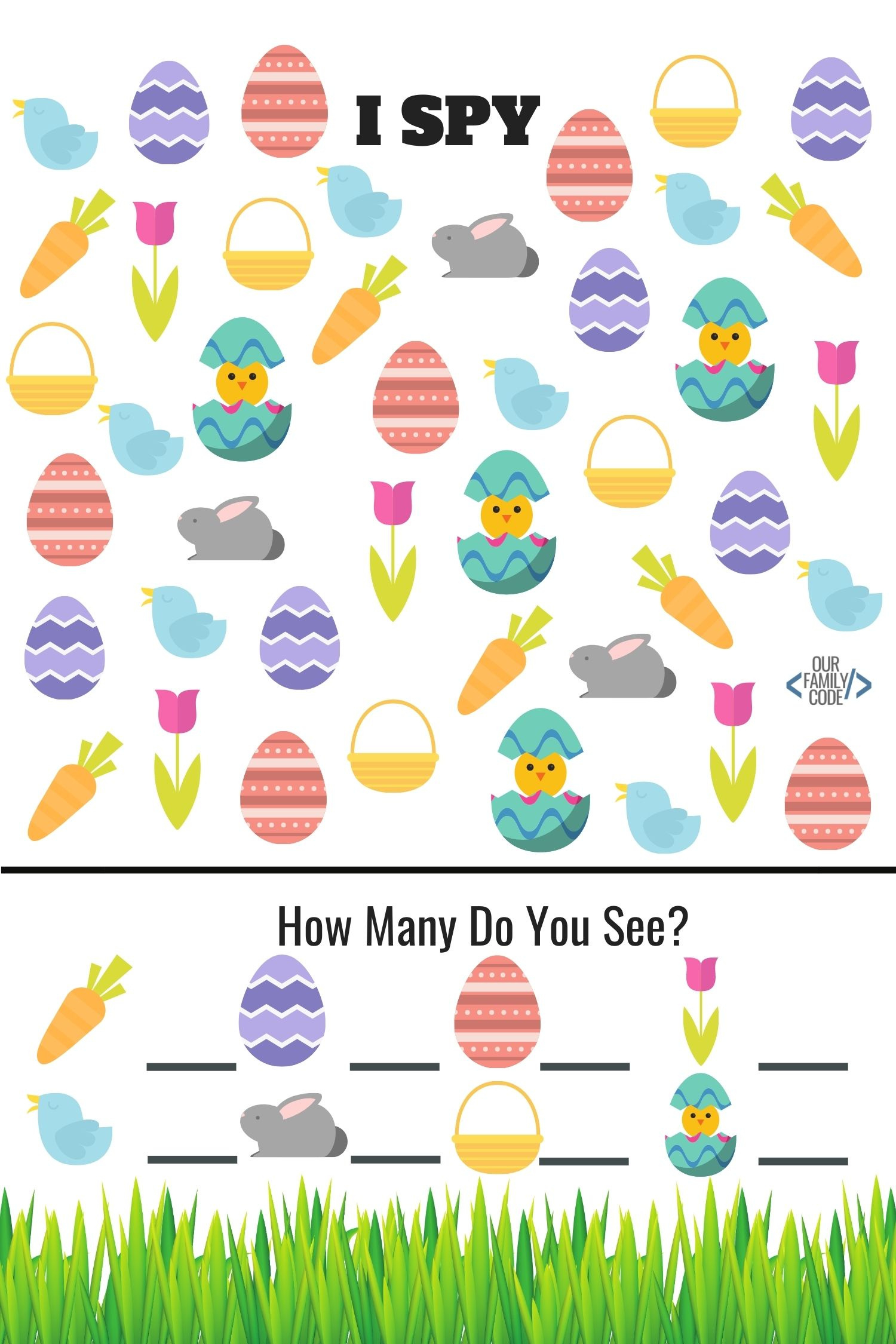 Preschool Easter Worksheets For Kids - Our Family Code with Pre K Easter Worksheets