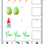 Preschool Math Worksheets Counting Kinder Easter Stock With Easter Math Worksheets Preschool