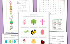 Printable Easter Worksheet Packet - Mamas Learning Corner throughout 1st Grade Easter Worksheets