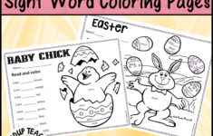 Spring Sight Word Coloring Sheet Activity Bundle - Easter Sight with regard to Easter Sight Words Worksheets