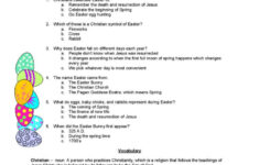 The Easter Story Reading For Detail…: English Esl Worksheets Pdf &amp; Doc intended for Worksheets Easter Story