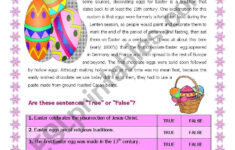 The History Of The Easter Egg - Esl Worksheetelle81 throughout Easter History Worksheets