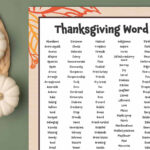 180+ Thanksgiving Words List (Free Printable!) Pertaining To Thanksgiving Words Worksheet