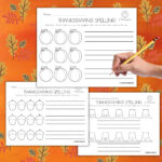 3 Free Thanksgiving Word Mapping Worksheets   Literacy Learn With Regard To Thanksgiving Spelling Worksheets
