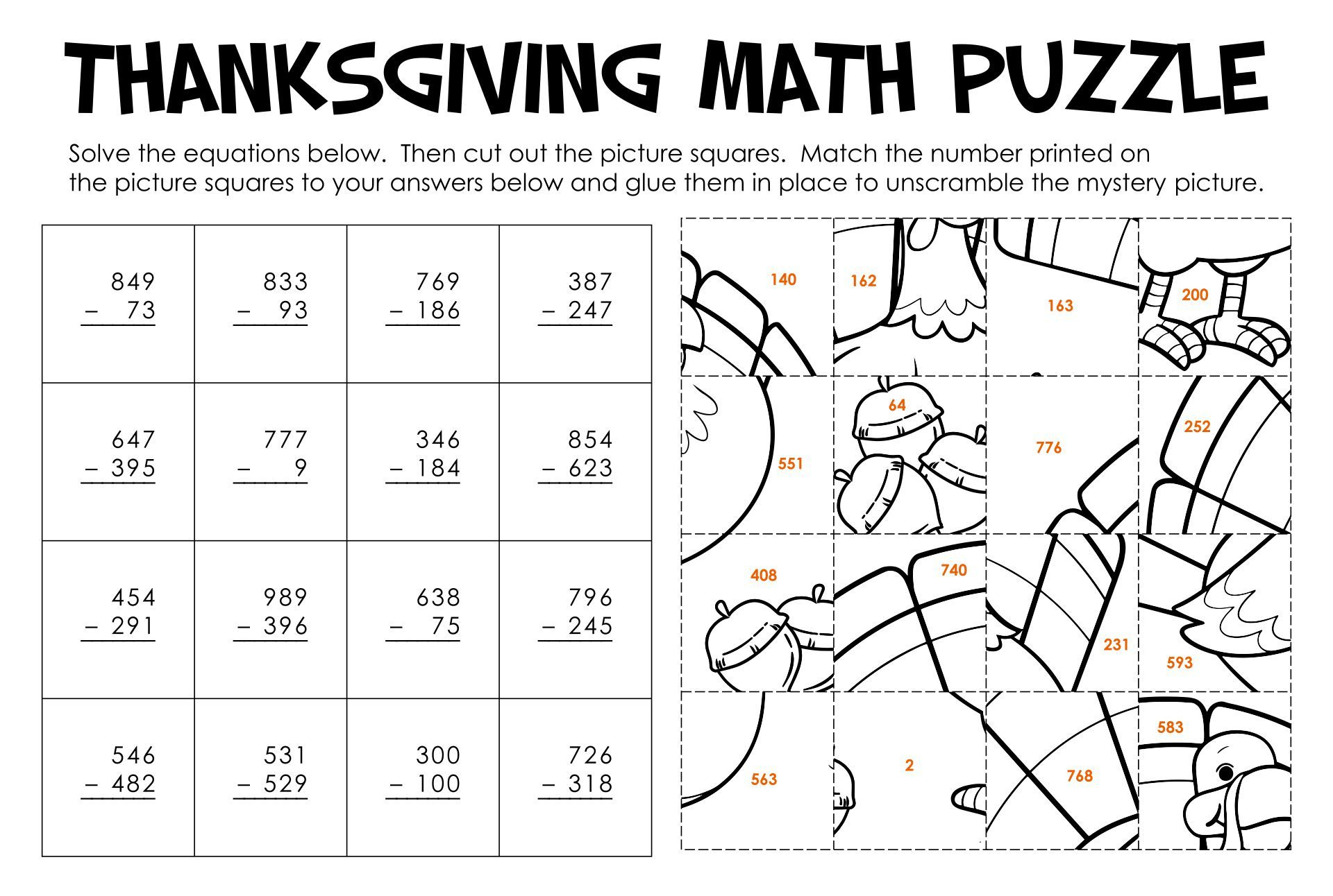 4Th Grade Math Worksheets For Thanksgiving - 15 Free Pdf in Thanksgiving Worksheets For 4th Graders