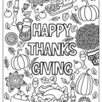 67 Thanksgiving Coloring Pages (Free Pdf Printables) Regarding Happy Thanksgiving Worksheet
