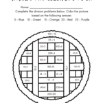Colordivision Thanksgiving Free Math Worksheets Pertaining To Division Thanksgiving Worksheets