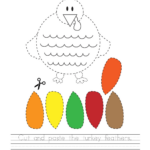 Cut And Paste Thanksgiving Worksheets Worksheets Within Cut And Paste Thanksgiving Worksheets