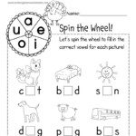 Cvc Paperclip Game Spinner Worksheet   Free Printable, Digital, & Pdf Throughout Thanksgiving Cvc Worksheets