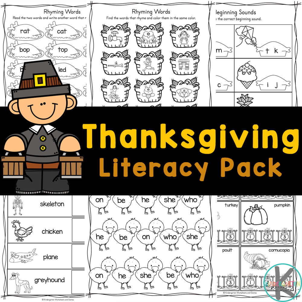 🦃 Free Printable Thanksgiving Worksheets For Kindergarten with regard to Thanksgiving Cvc Worksheets Free