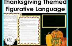 Feasting On Words: 7 Thanksgiving Figurative Language Activities regarding Thanksgiving Figurative Language Worksheets
