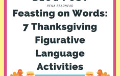 Feasting On Words: 7 Thanksgiving Figurative Language Activities throughout Thanksgiving Figurative Language Worksheets