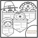 Fifth Grade Thanksgiving Craft Activity For Math | Multiplication With Regard To 5Th Grade Thanksgiving Math Worksheets
