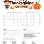Free Printable – All Free Printable With Super Teacher Worksheets Thanksgiving Crossword
