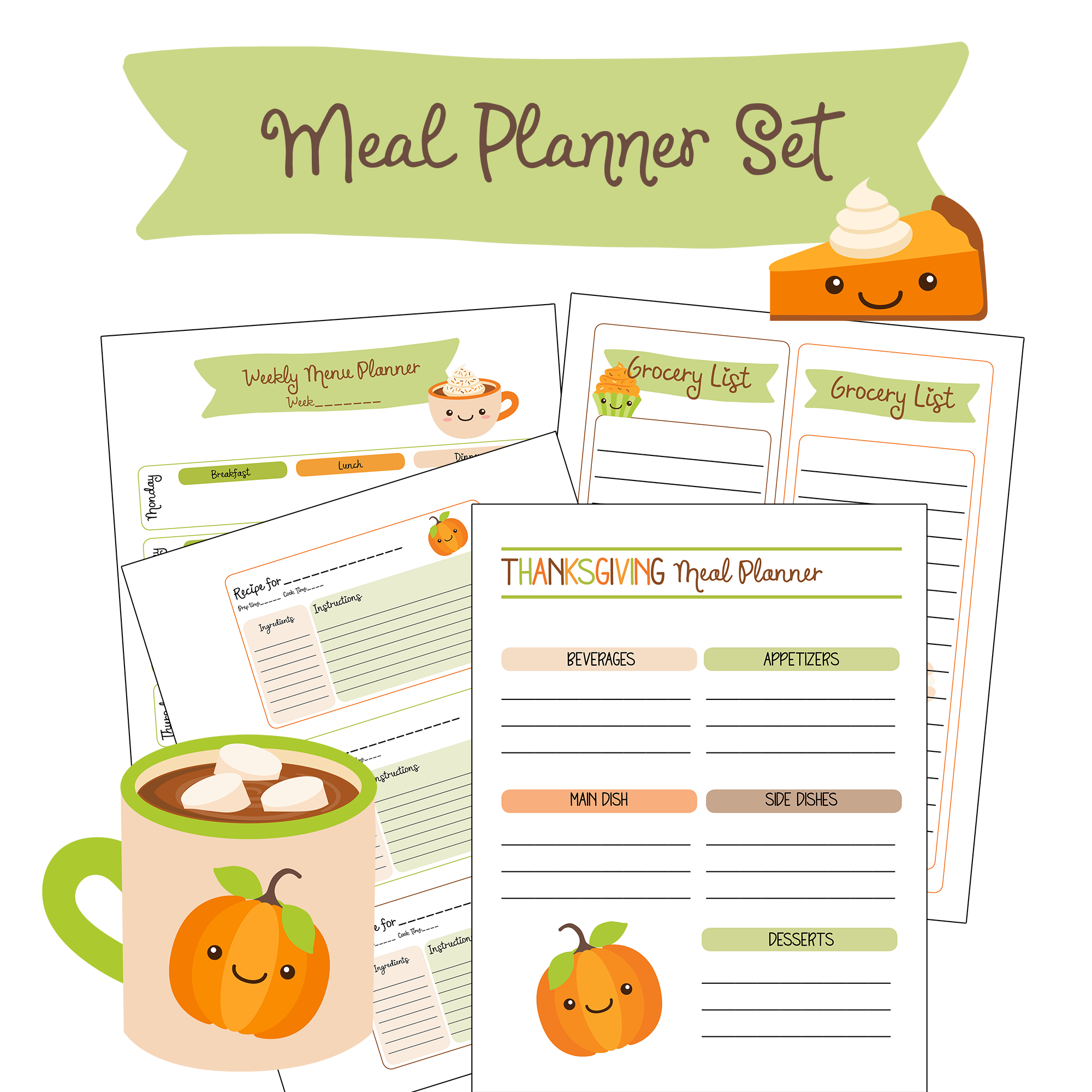Free Printable Fall Thanksgiving Meal Planner - Family Fresh Meals with regard to Planning A Thanksgiving Dinner Worksheet