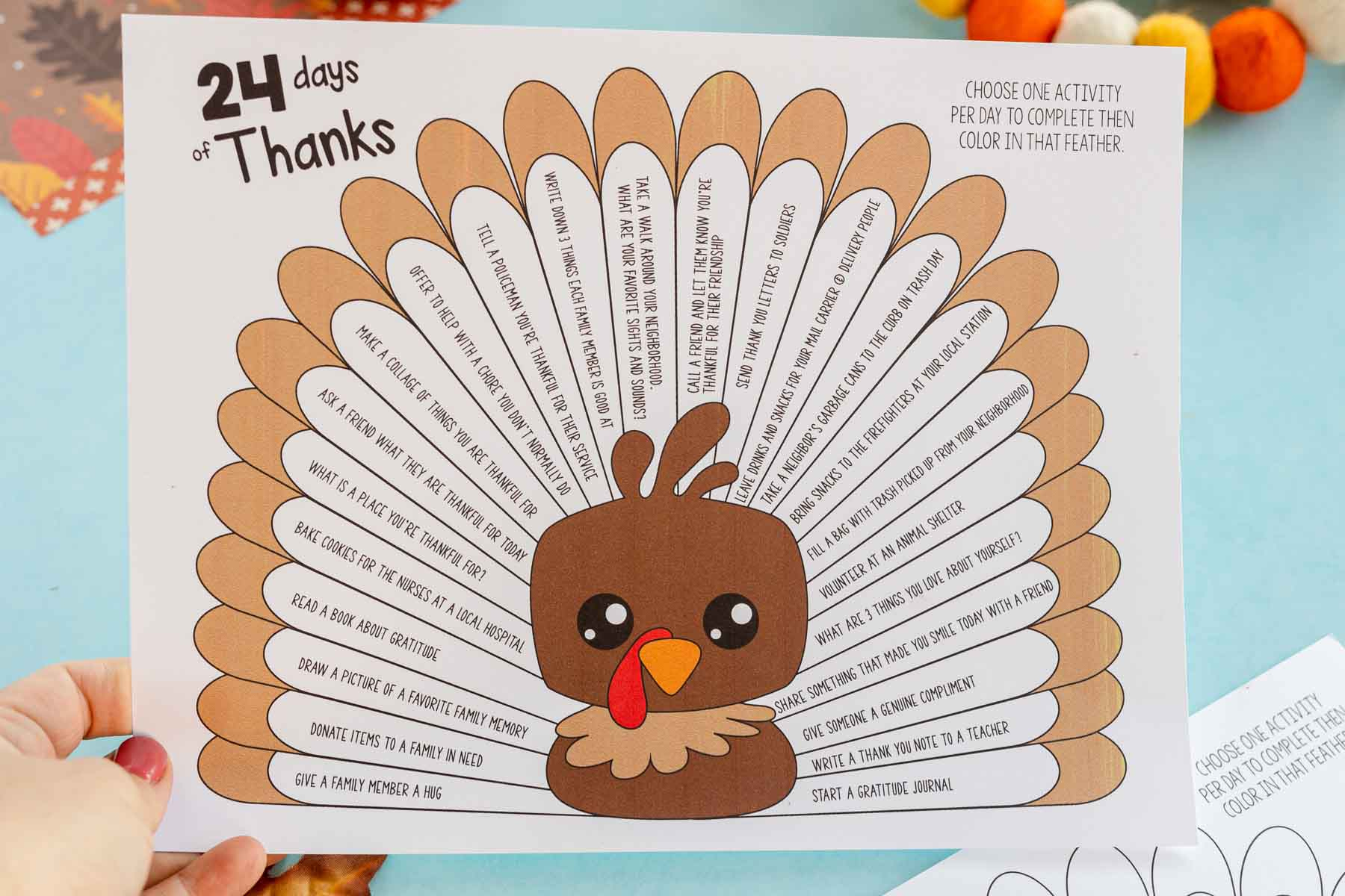 Free Printable Gratitude Thanksgiving Turkeys - Play Party Plan in Turkey Thanksgiving Worksheet
