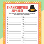 Free Printable Thanksgiving Alphabet Game In Thanksgiving Games Worksheets