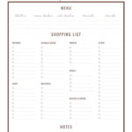 Free Printable Thanksgiving Menu Planner & Checklist   Making Lemonade In Thanksgiving Menu Worksheet