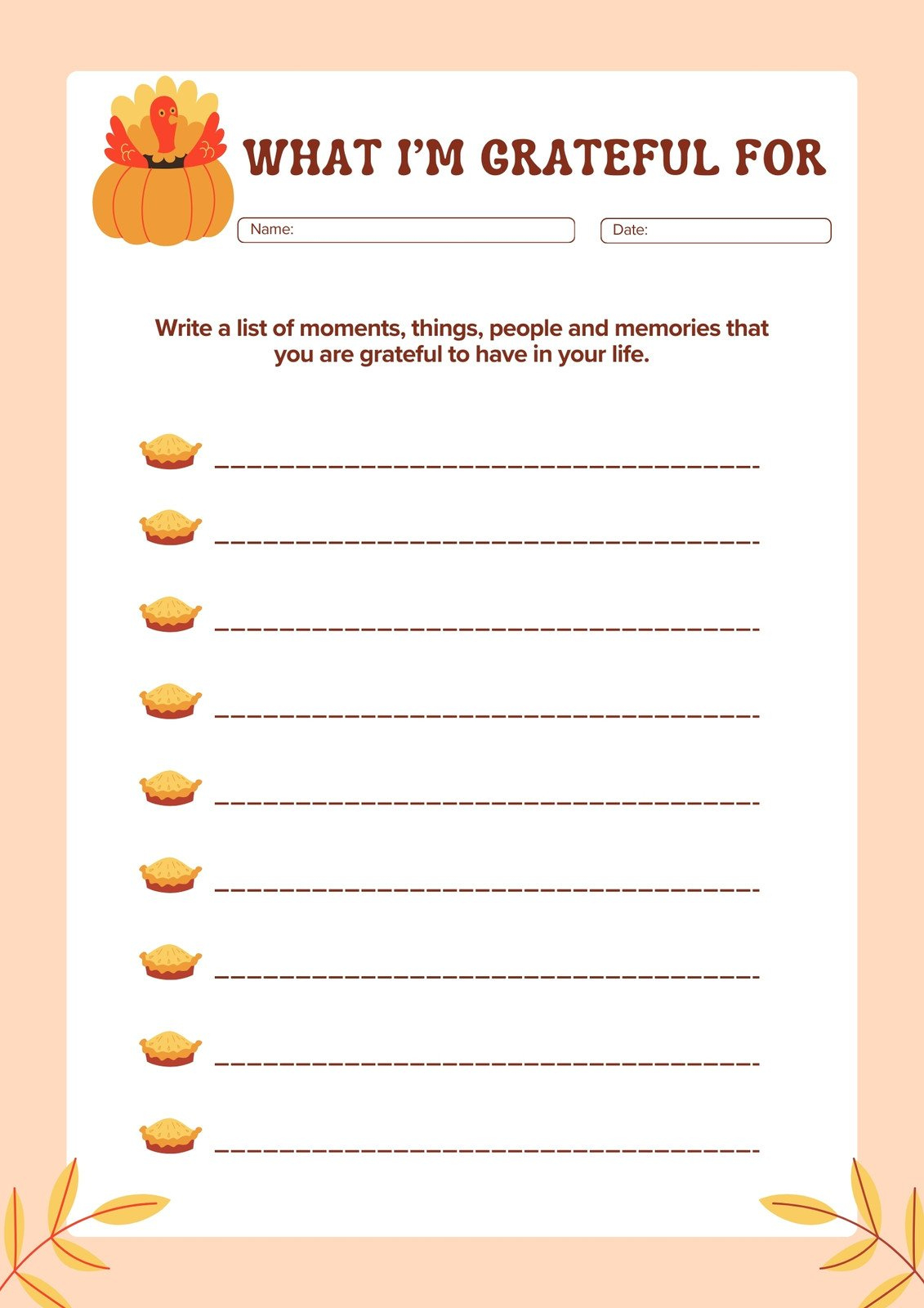 Free Printable Thanksgiving Worksheet Templates | Canva in Thanksgiving Fill in the Blank Worksheets