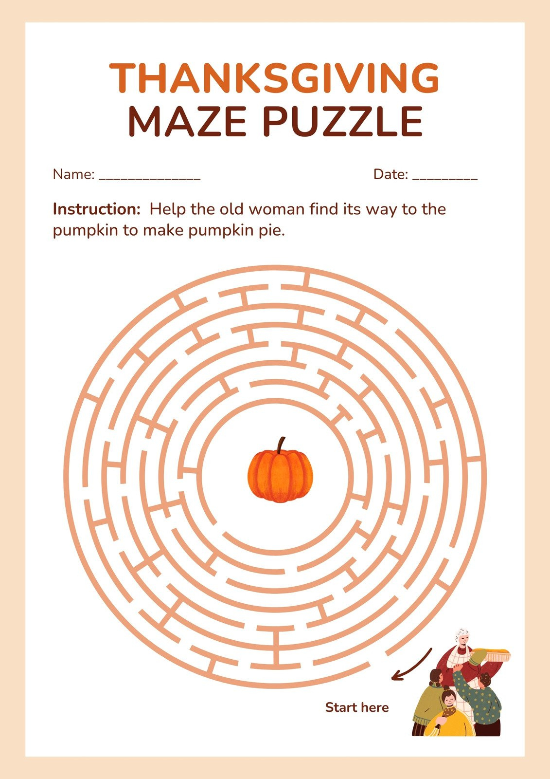 Free Printable Thanksgiving Worksheet Templates | Canva with regard to Thanksgiving Editing Worksheet