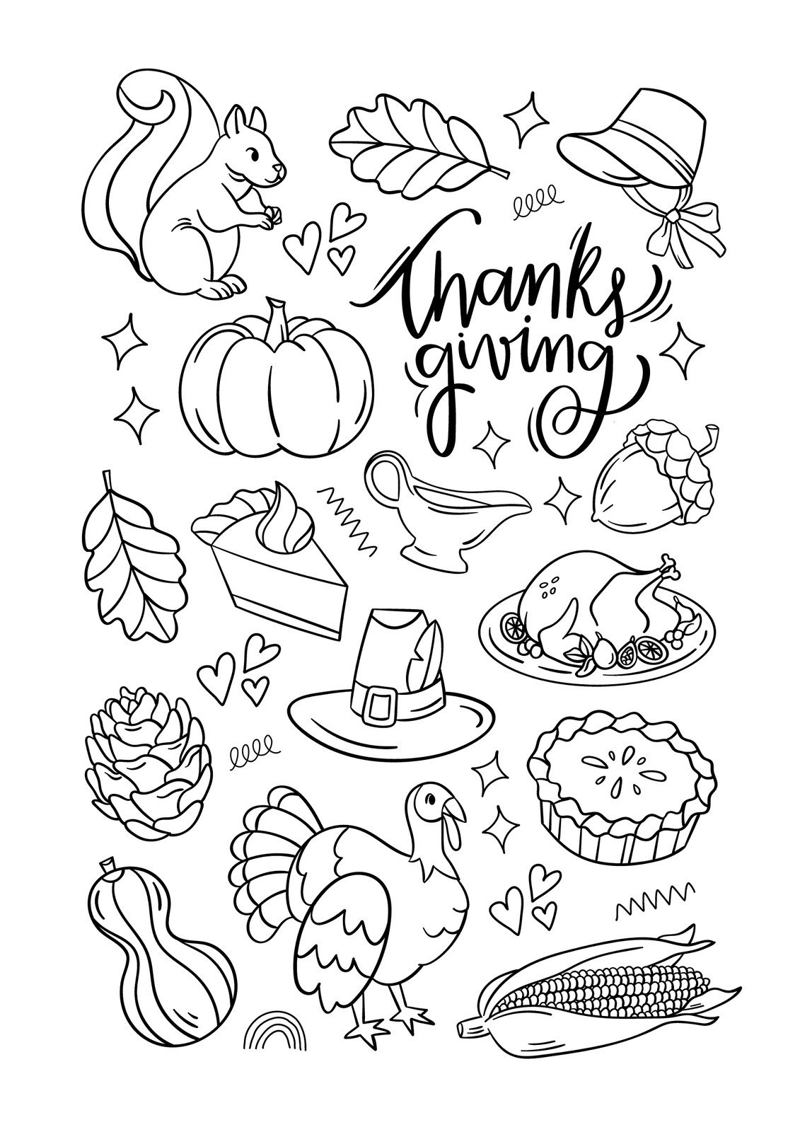 Free Printable Thanksgiving Worksheet Templates | Canva with regard to Thanksgiving Fun Worksheets