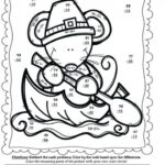 Free Subtraction Coloring Worksheets For Second Grade   Worksheet Intended For Thanksgiving Subtraction With Regrouping Worksheets
