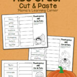 Free Thanksgiving Abc Order Cut And Paste Inside Thanksgiving Abc Order Worksheets