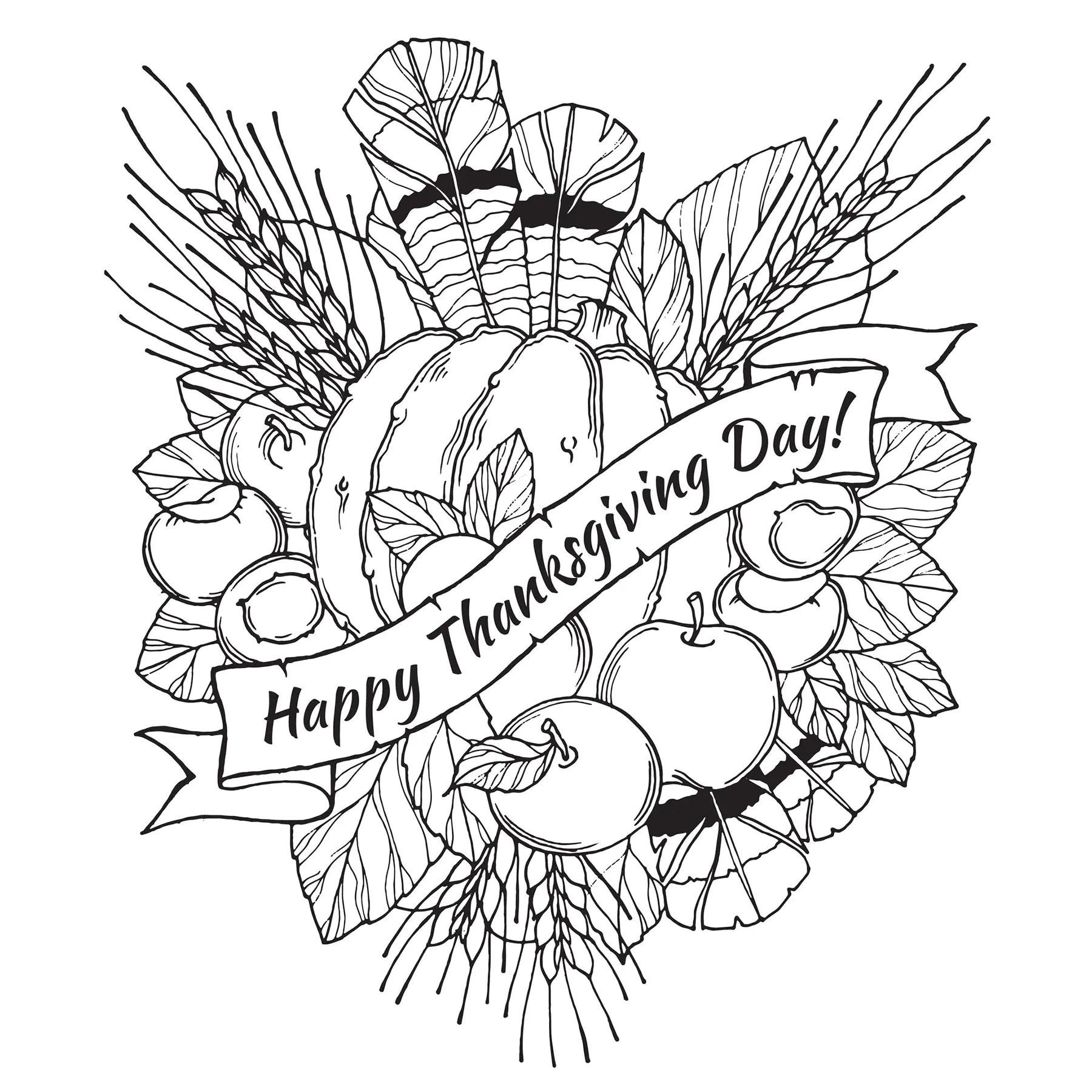 Free Thanksgiving Coloring Page To Download - Thanksgiving within Thanksgiving Coloring Worksheet