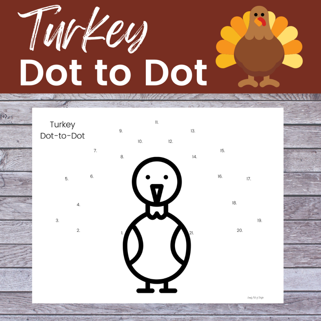 Free Thanksgiving Dot To Dot Printables - Simply Full Of Delight in Thanksgiving Connect The Dots Worksheets