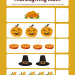 Free Thanksgiving Math Activities For Preschool Kids   Academy Regarding Thanksgiving Preschool Math Worksheets