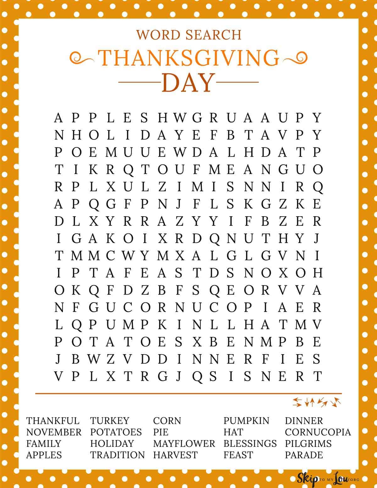 Free Thanksgiving Printables. | Skip To My Lou - Worksheets Library inside Thanksgiving Worksheets For Adults