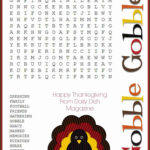 Free Thanksgiving Puzzles ~ Word Search And Maze Printable   Daily Regarding Thanksgiving Puzzle Worksheets
