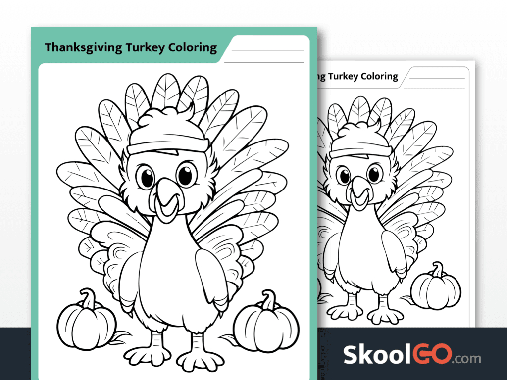 Free Thanksgiving Turkey Coloring Worksheet For Kids in Thanksgiving Turkey Worksheet