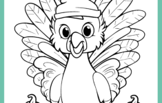 Free Thanksgiving Turkey Coloring Worksheet For Kids in Thanksgiving Turkey Worksheets