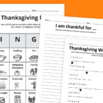 Free Thanksgiving Worksheets Bundle Intended For Thanksgiving Worksheets Printable Free