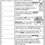 Grade 5 Thanksgiving Worksheets & Printable Pertaining To Thanksgiving Grammar Worksheet