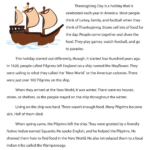Grade 5 Thanksgiving Worksheets & Printable With History Of Thanksgiving Worksheet