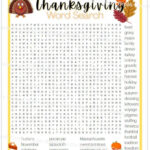 High School Thanksgiving Word Search With Answer Key, Printable Throughout Thanksgiving Word Search Super Teacher Worksheets