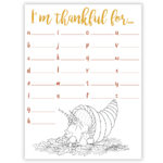 I'M Thankful For Gratitude Worksheet   Digital Download Intended For Thankful Thanksgiving Worksheet