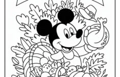 Mickey Mouse Thanksgiving Coloring Page (9 Coloring Sheets) - Cute inside Thanksgiving Coloring Worksheet