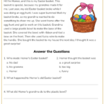 Printable Grade 3 Easter Reading Comprehension Worksheets Worksheets Inside Free Easter Reading Comprehension Worksheets