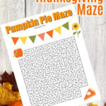 Printable Pumpkin Pie Maze For Thanksgiving Fun   Jinxy Kids Pertaining To Thanksgiving And The Pumpkin Pie Worksheet