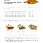 Printable Thanksgiving Fraction Worksheets Worksheets Within Thanksgiving Fraction Worksheets