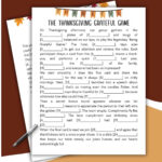 Printable Thanksgiving Mad Lib Style Bundle   Love & Laugh Games Intended For Thanksgiving Fill In The Blank Worksheets