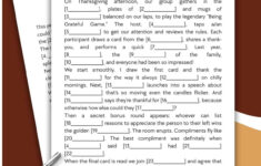 Printable Thanksgiving Mad Lib Style Bundle – Love & Laugh Games intended for Thanksgiving Fill In The Blank Worksheets